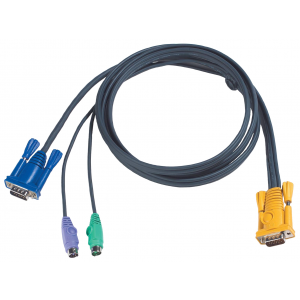 Кабель ATEN 2L-5202P 1.8 m cable PS/2 to SPHD DB15