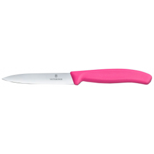 Нож для овощей Victorinox "SwissClassic", цвет: розовый, длина лезвия 10 см 6.7706.L115