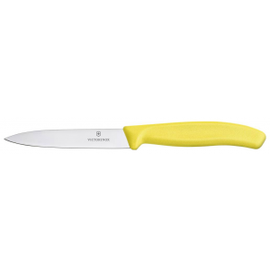 Нож для овощей Victorinox "SwissClassic", цвет: желтый, длина лезвия 10 см 6.7706.L118