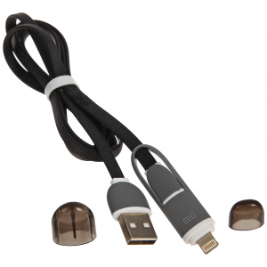 Кабель USB Lightning, microUSB 1м (RITMIX RCC-200)