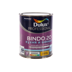 Краска Dulux Professional Bindo для кухни и ванной латексная 20 полуматовая база BC 0,9 л