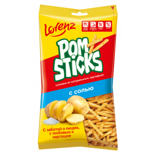 Картофельные чипсы LORENZ Pomsticks с солью