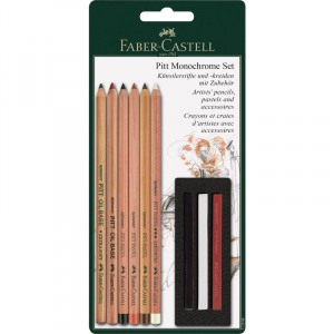 Faber-Castell Набор пастельных карандашей и пастели "PITT", 9 предметов