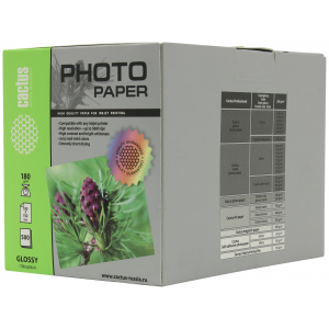 Фотобумага для принтера Cactus CS-GA6180500 A6 180г/кв.м глянцевое покрытие 500 л