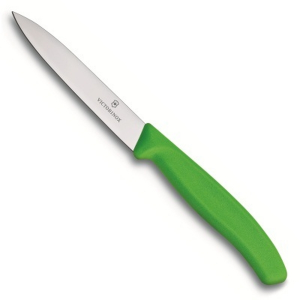 Нож для овощей Victorinox "SwissClassic", цвет: зеленый, длина лезвия 10 см 6.7706.L114