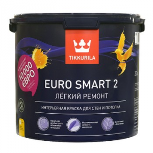 Краска Tikkurila Euro Smart 2, база A, 2,7 л