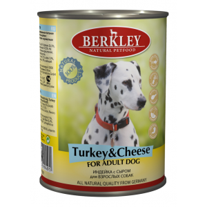 Berkley консервы для собак индейка с сыром