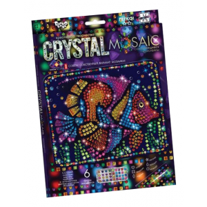 ДанкоТойс Набор для создания мозаики Crystal Mosaic Набор 9 Рыба CRM-01-09