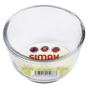 Форма для выпечки Simax Classic порционная, 6866, прозрачный, 10х10х5,5 см