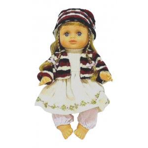 Кукла с косичками в сумке звук 24 см Play Smart Д12917