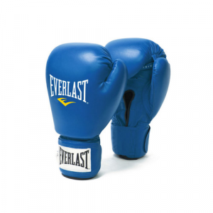 Боксерские перчатки Everlast Amateur Cometition PU синие, 10 унций