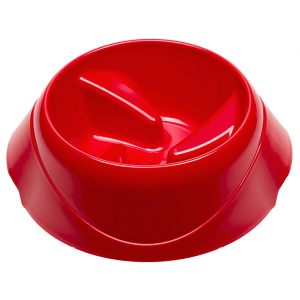 Одинарная миска для собак Ferplast пластик красный