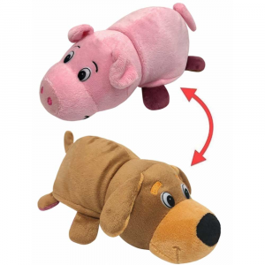 Мягкая игрушка Вывернушка 2 в 1 Собака-Свинья, 1Toy 20 см