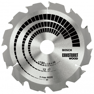 Пильный диск Bosch Construct Wood 2608640633 190х30 мм