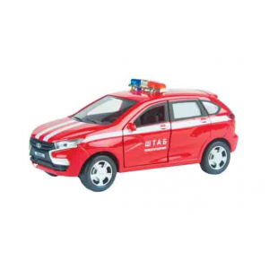 Машинка Lada Xray Пожарная охрана Autotime 1:36