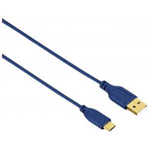 Кабель Hama Flexi-Slim USB Type-C (m) USB A(m), 0,75 м, 135785