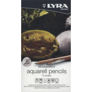 Профессиональный набор акварельных карандашей LYRA REMBRANT AQUARELL 12 цветов