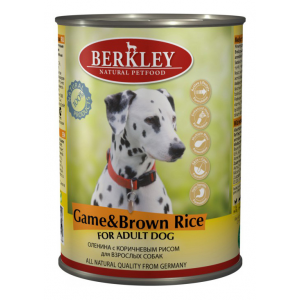 Berkley консервы для собак с олениной и коричневым рисом