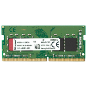 Оперативная память Kingston DDR4 2400 PC 19200 SODIMM 260 pin 8ГБ 1 шт 1.2 В CL 17 KVR24S17S8/8