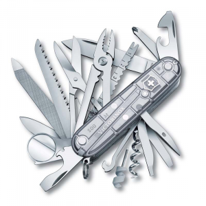 Нож перочинный Victorinox Swiss Champ" 31 функция прозрачный длина клинка 68 мм 1.6794.T7