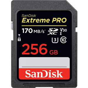 Карта памяти SD 256Gb SanDisk Extreme Pro (SDSDXXY-256G-GN4IN) SDXC Class 10 UHS-I U3