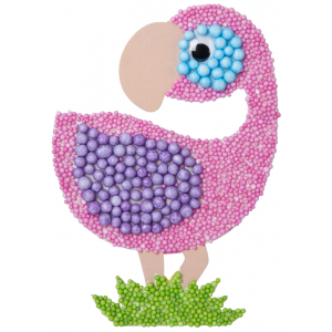 Набор для творчества Мозаика из шариков (фламинго) Bondibon ВВ2668