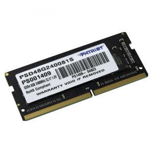 Оперативная память SO-DIMM DDR4 8GB pc-19200 2400MHz Patriot PSD48G240081S