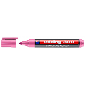 Перманентный маркер edding 1,5-3 мм, круглый наконечник розовый