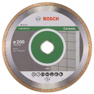 Диск отрезной алмазный Bosch Stf Ceramic200-25,4 2608602537