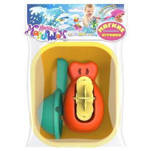 Игрушка для ванны Биплант №2 ванночка, кит, ковшик, серия Нашим малышам