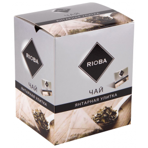 Чай черный Rioba янтарная улитка байховый крупнолистовой в пакетиках