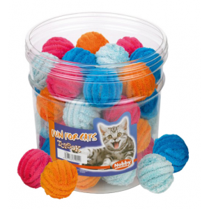 Мягкая игрушка для кошек Nobby, мяч клубок, плюш, 4 см, 40шт