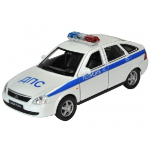 Модель машины Welly Lada Priora Полиция 1:34