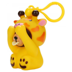 Интерактивная игрушка 1TOY "Мишка Дразнюка", в костюме жирафа