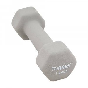 Гантель неопреновая Torres PL550115 1.5 кг PL550115-1-5kg