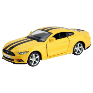 Машина металлическая RMZ City Ford Mustang with Strip желтый 1:32