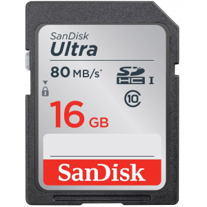 Карта памяти SanDisk Ultra SDHC SDSDUNC-016G-GN6IN 16GB
