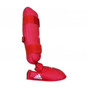 Защита голени и стопы Adidas WKF Shin & Removable Foot красная M
