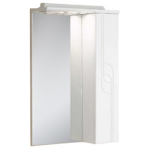 Шкаф-зеркало для ванной Акватон Панда 50R, белый (1A007402PD01R)