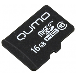 Карта памяти Qumo microSDHC 16GB Class 10 (QM16GMICSDHC10)