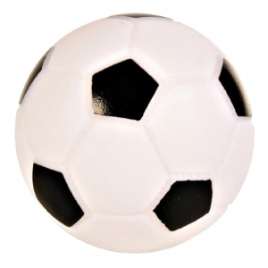 Апорт для собак TRIXIE Мяч футбольный из винила, белый, черный, 10 см