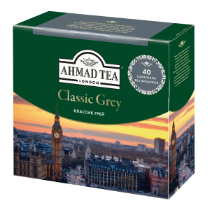 Чай черный Ahmad Tea earl grey со вкусом и ароматом бергамота в пакетиках