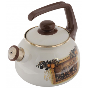 Чайник эмалированный со свистком 2.5 л Metrot Таково Картина (127871)