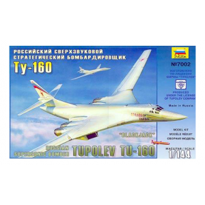 Модель для сборки Звезда Самолет Ту-160 масштаб 1:144 7002П