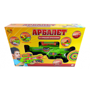 Арбалет детский игрушечный, 3 стрелы на присоске, мишень и держатель для стрел Abtoys S-00056