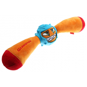 Игрушка для собаки GiGwi Гладиатор в резиновом шлеме оранжевый