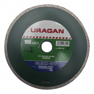 Диск алмазный отрезной URAGAN 36695-180 влажная резка
