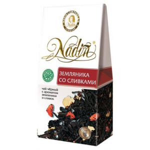 Nadin Клубника со сливками чай черный листовой