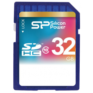 Карта памяти Silicon Power SDHC 32Gb Class10 SP032GBSDH010V10