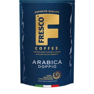 Кофе Fresco славкове арабика доппио растворимый с добавлением молотого